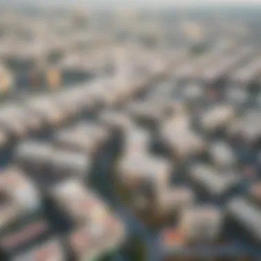 Overview of Al Zahia's Urban Development Aerial view of Al Zahia's urban landscape
