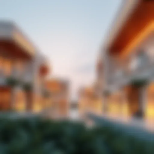 Modern architectural design of Al Zahia community