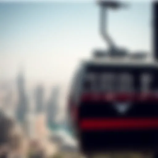 Scenic view of Dubai from the cable car