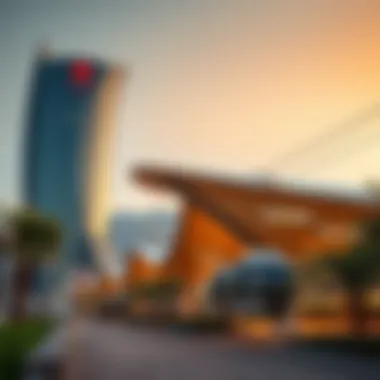 Innovative Architecture of Cable Car Stations Modern design of Dubai cable car stations
