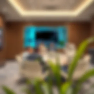 Business professionals engaging in a meeting at Abdulla Kamber Business Center