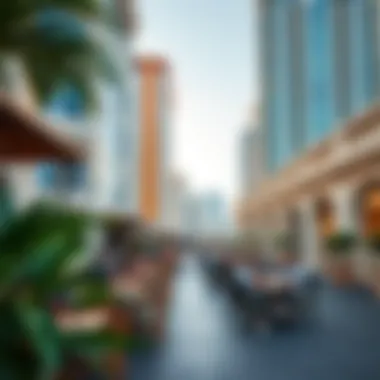 Lifestyle Offerings in Dubai Marina Vibrant lifestyle scene at Dubai Marina with cafes and restaurants