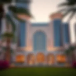 Exterior view of Gold and Diamond Park showcasing its architectural brilliance
