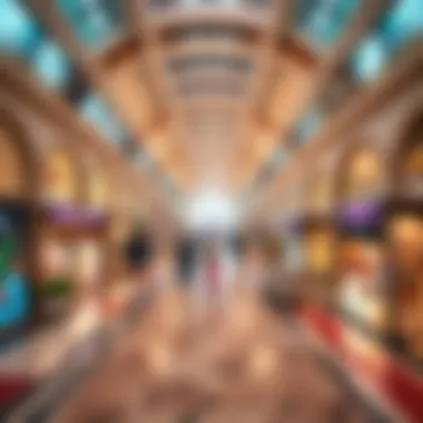 Bustling Retail Environment in Gold and Diamond Park A panoramic view of the bustling retail environment in Gold and Diamond Park