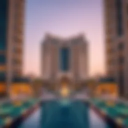 Exquisite view of The Address Jumeirah showcasing its stunning architecture