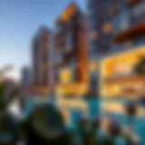 Stunning modern architecture of Dubai Marina