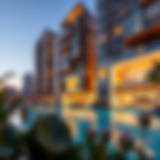 Stunning modern architecture of Dubai Marina