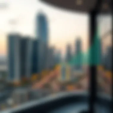 Infographic depicting rental price trends in International City