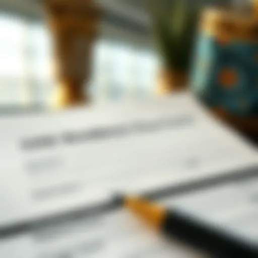 Detailed view of the UAE residence visa application form