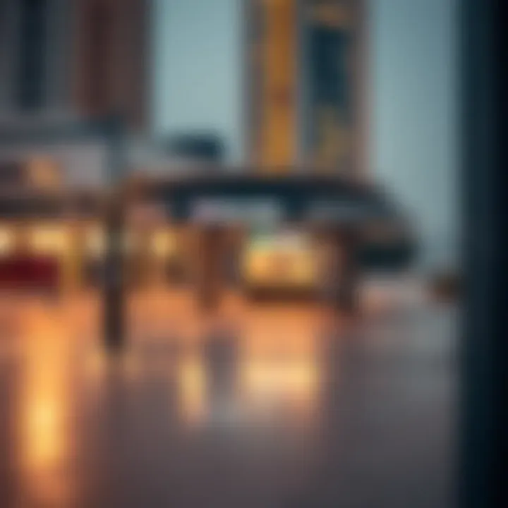 Close-up of the nearest metro station to Palm Jumeirah
