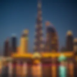Luxurious Dubai skyline showcasing royal class properties