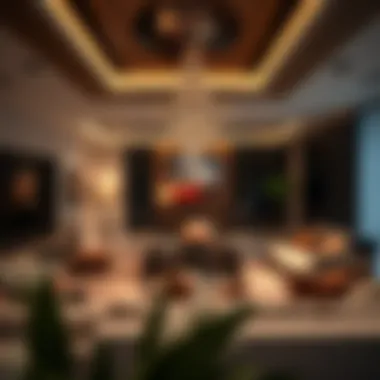 Luxurious Interior of Sayyah Residence Luxurious living space interior of Sayyah Residence