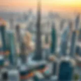 A panoramic view of Dubai's skyline showcasing modern architecture