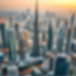 A panoramic view of Dubai's skyline showcasing modern architecture