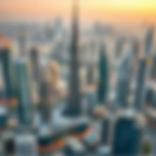 A panoramic view of Dubai's skyline showcasing modern architecture