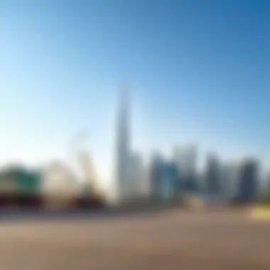 Efficient Maintenance Services in Dubai Skyline Dubai skyline with efficient maintenance service representation
