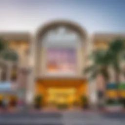 Exterior view of Zabeel Furniture Mall showcasing its architectural design