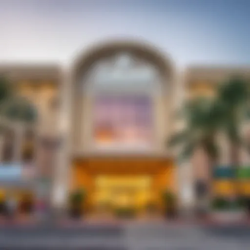 Exterior view of Zabeel Furniture Mall showcasing its architectural design