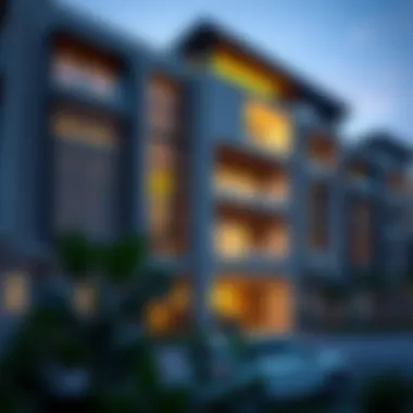 Architectural facade of Zaytouna Residence showcasing modern design