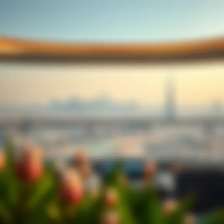 View from Zaytouna Residence overlooking Dubai skyline
