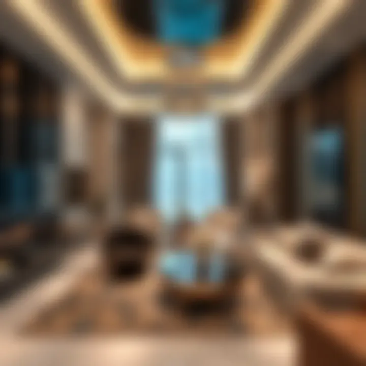 Luxurious interior of a Zaytouna Residence apartment